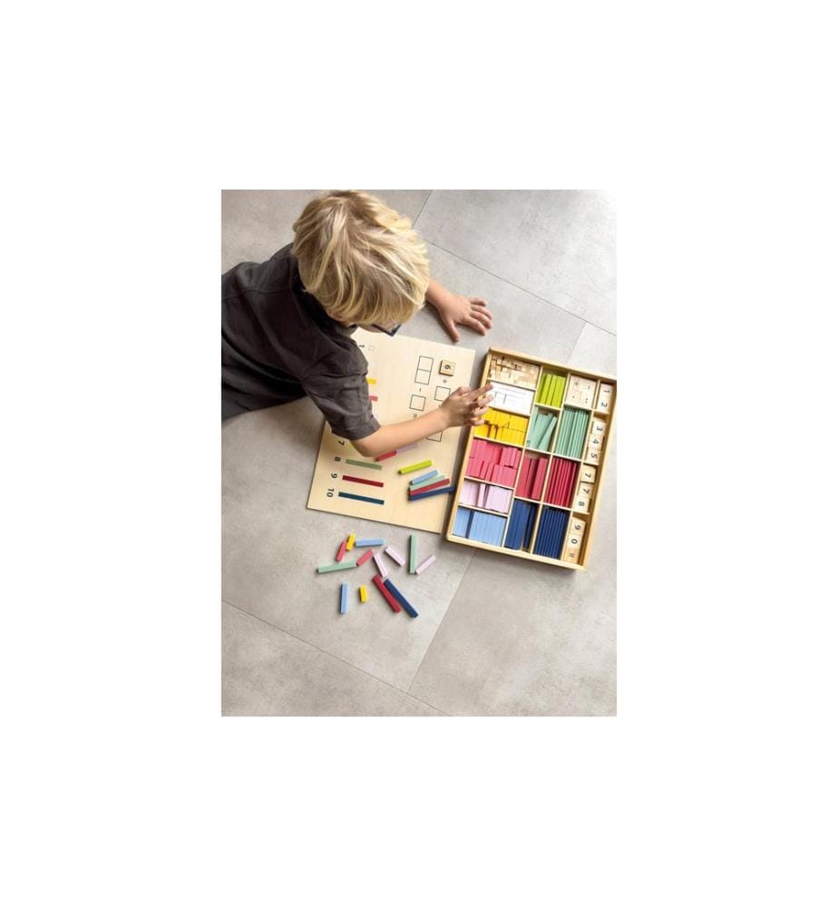 small foot - Boîte d'apprentissage Bâtonnets de calcul avec chiffres Educate FSC 100