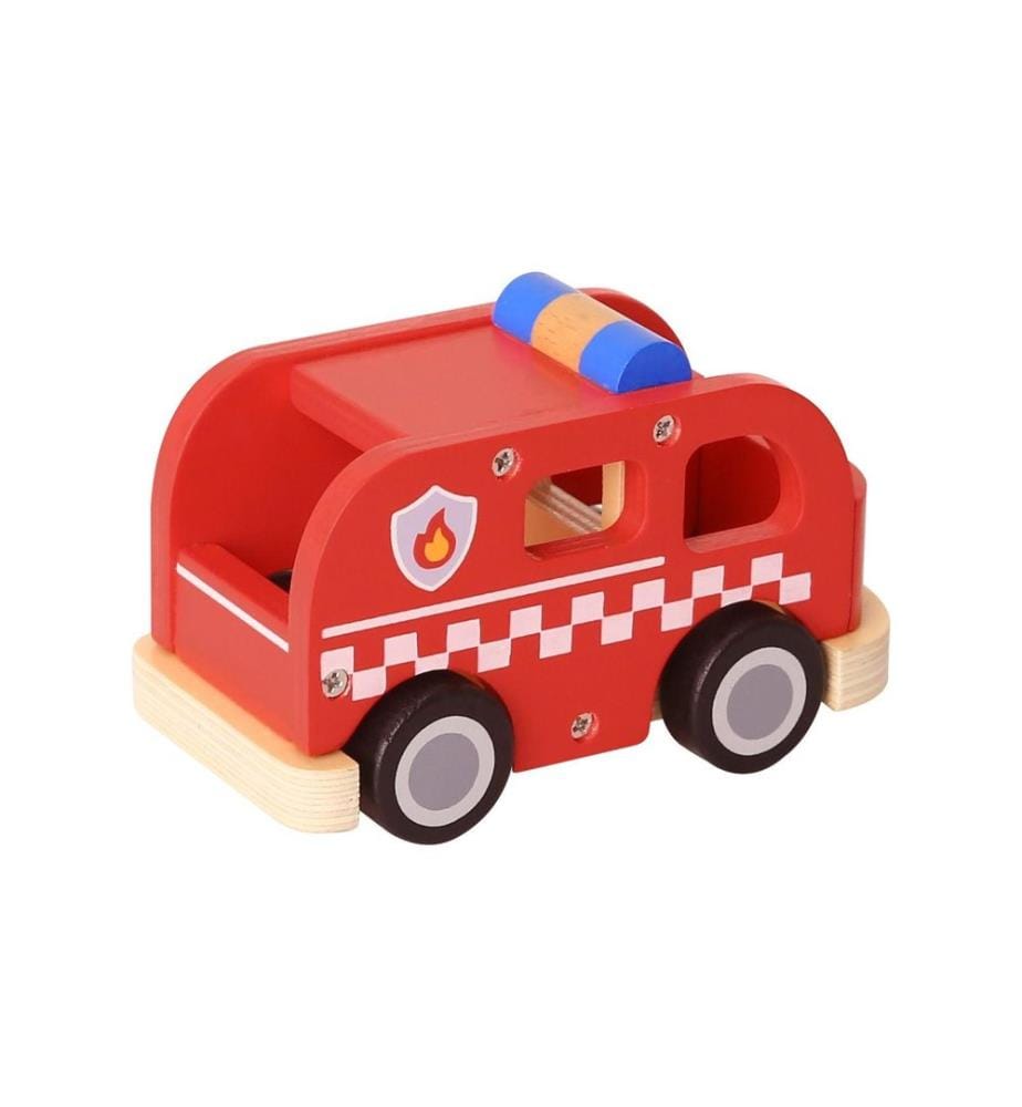 SPIELBA - Holzspielwaren Véhicule de secours Bus des pompiers