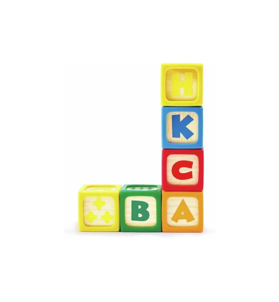 HAPE - Blocs à empiler en silicone et en bois 10 pièces