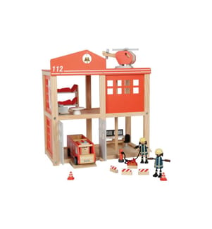 small foot - Grande caserne de pompiers avec accessoires