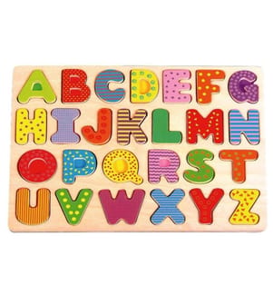 SPIELBA - Holzspielwaren Jeux d'emboîtement Lettres majuscules