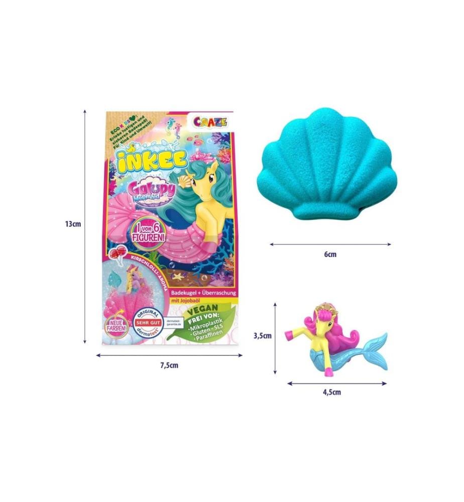 CRAZE - Inkee Suprise Bombe de bain Galupy Mermaid Box Assorti
