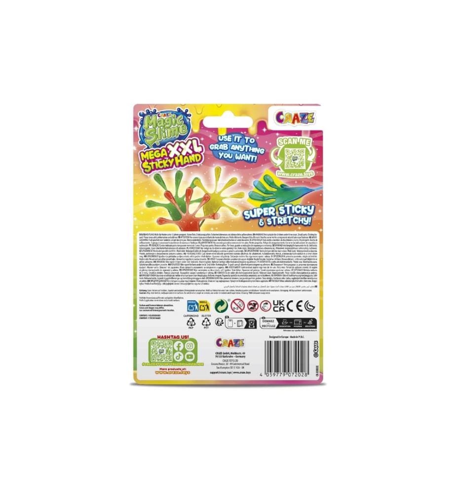 CRAZE - Magic Slime Mega XXL main à claquer Assorti