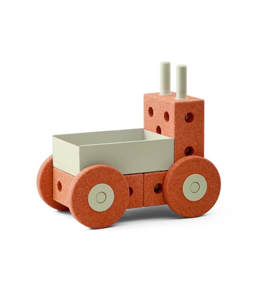 MODU - Bébé marcheur 3 en 1 Orange brûlée / Vert poussiéreux