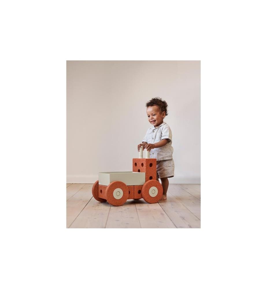 MODU - Bébé marcheur 3 en 1 Orange brûlée / Vert poussiéreux