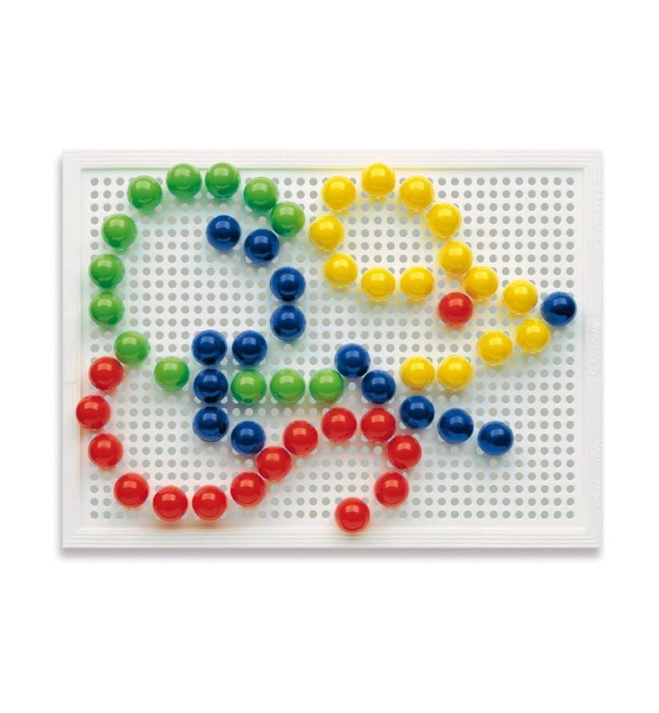 Quercetti - Mosaik-Steckspiel FantaColor Tab Basic 100 Teile