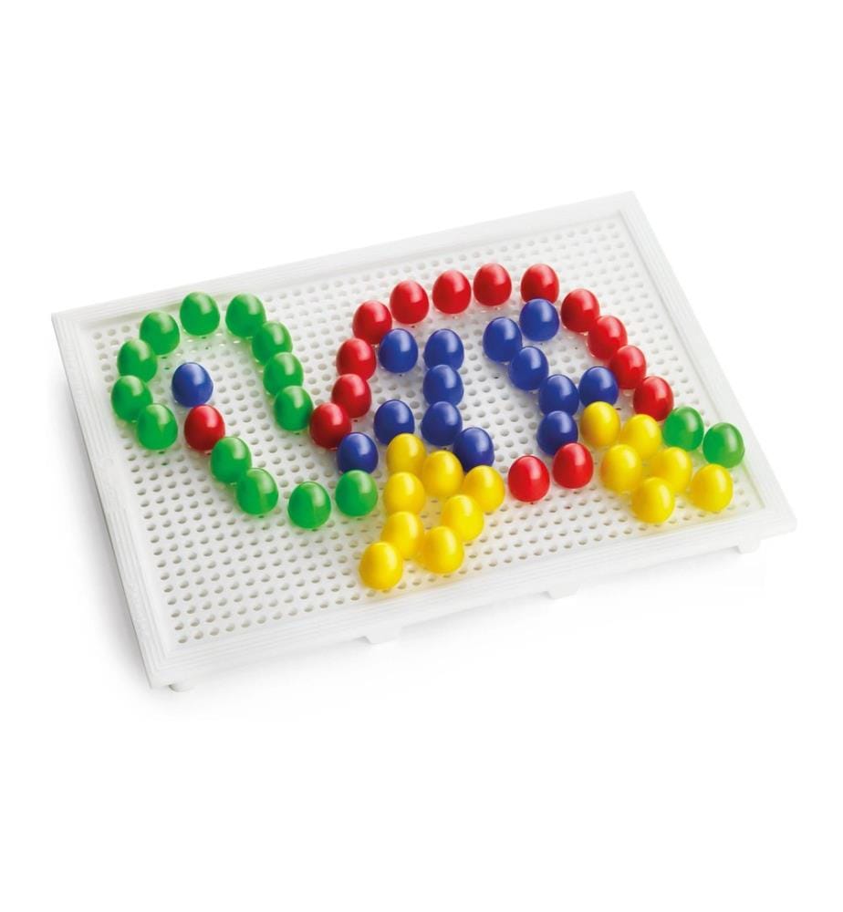 Quercetti - Mosaik-Steckspiel FantaColor Tab Basic 100 Teile