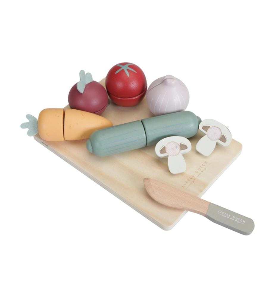 Little Dutch - Aliments jouets Set de légumes à couper