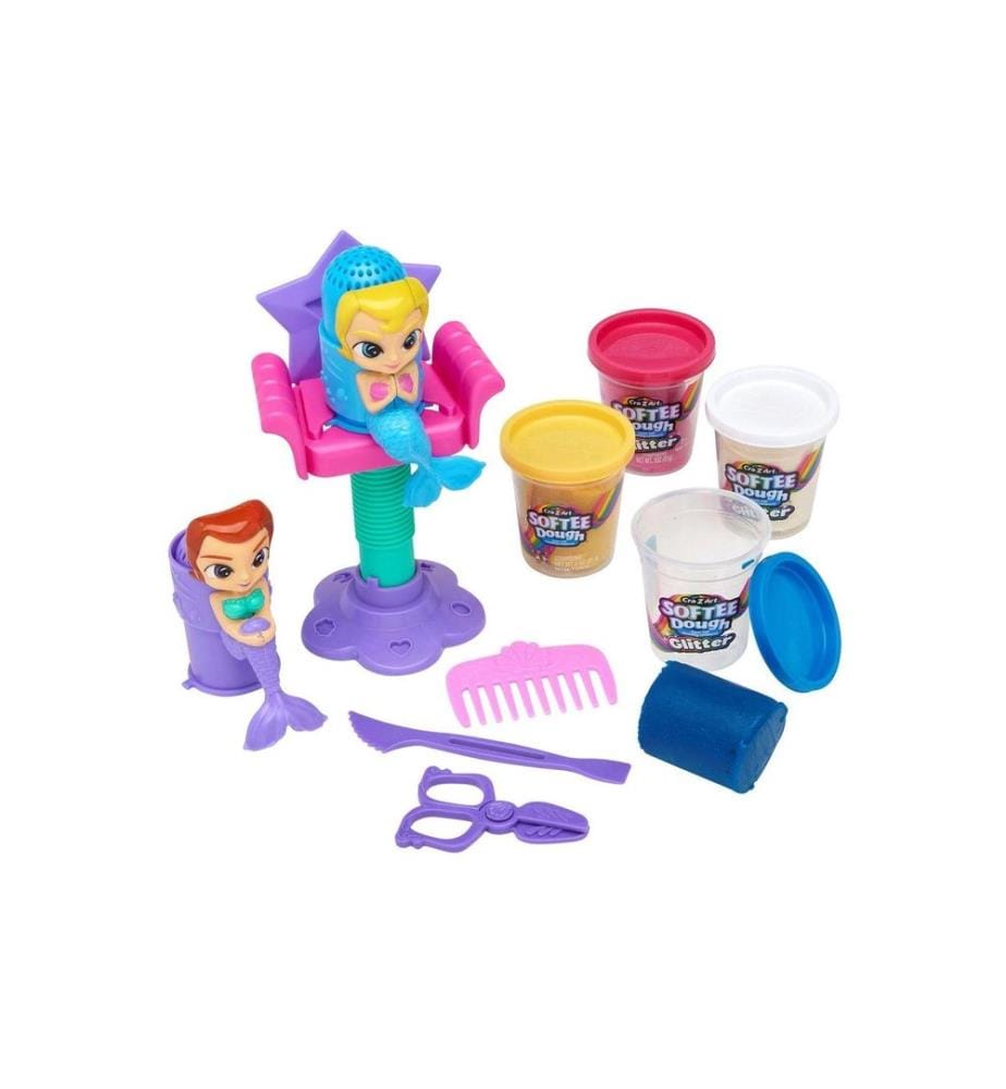 Cra-Z-Art - Knetspiel Softee Dough Meerjungfrau Friseursalon