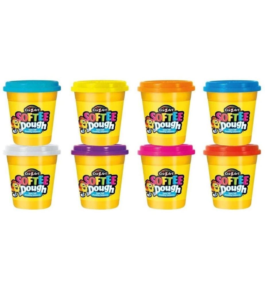Cra-Z-Art - Jeu de pâte à modeler Softee Dough 8 tubes