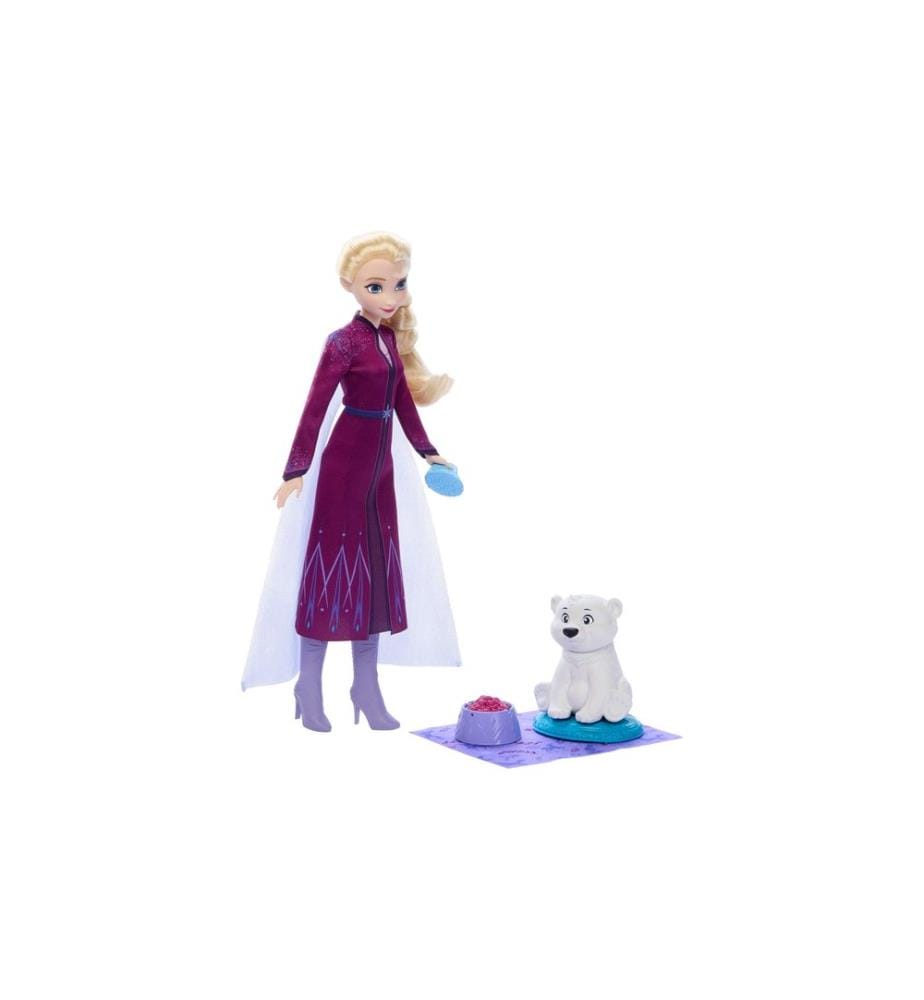 Disney Frozen - Poupée Elsa et Bébé Ours