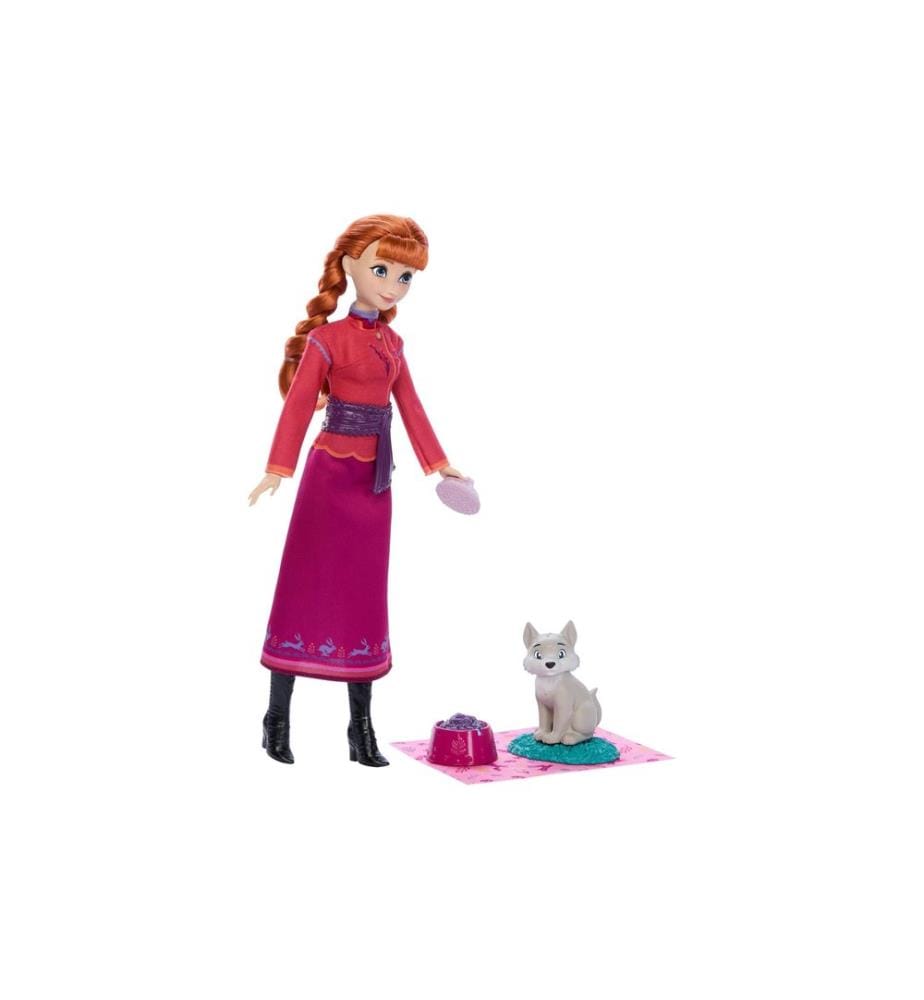 Disney Frozen - Poupée Anna et bébé renard