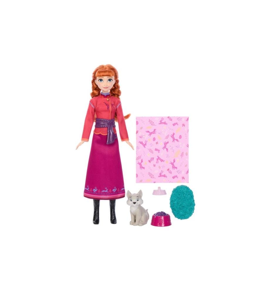 Disney Frozen - Poupée Anna et bébé renard
