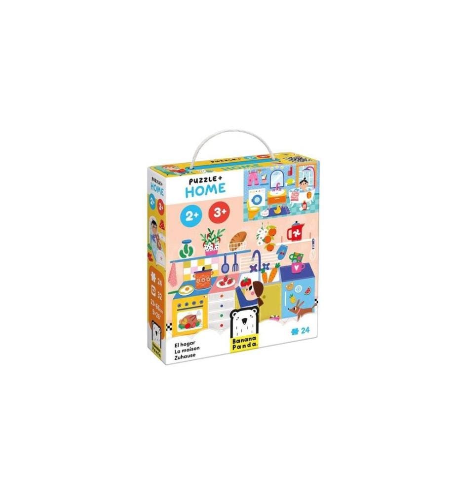 Banana Panda - Puzzle + Zuhause Puzzle Pappe 24 Teile