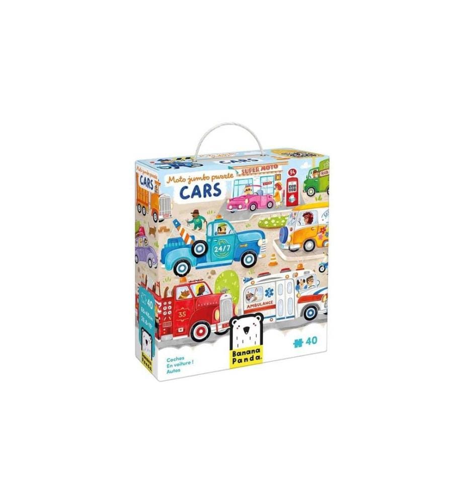 Banana Panda - Puzzle Voitures Moto Jumbo