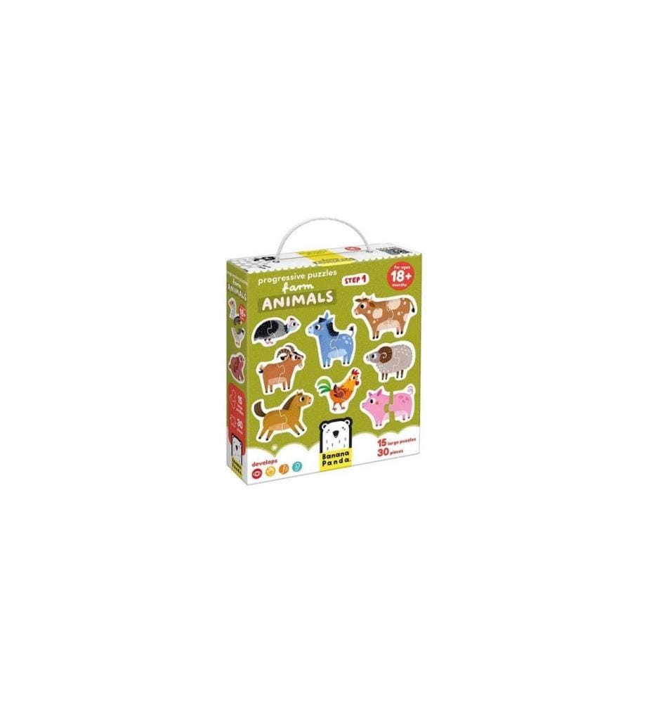 Banana Panda - Puzzle Animaux de ferme progressifs
