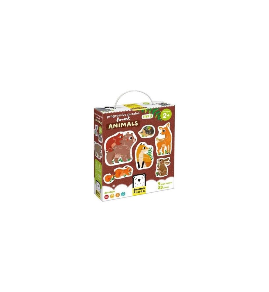 Banana Panda - Puzzle Progressive Waldtiere