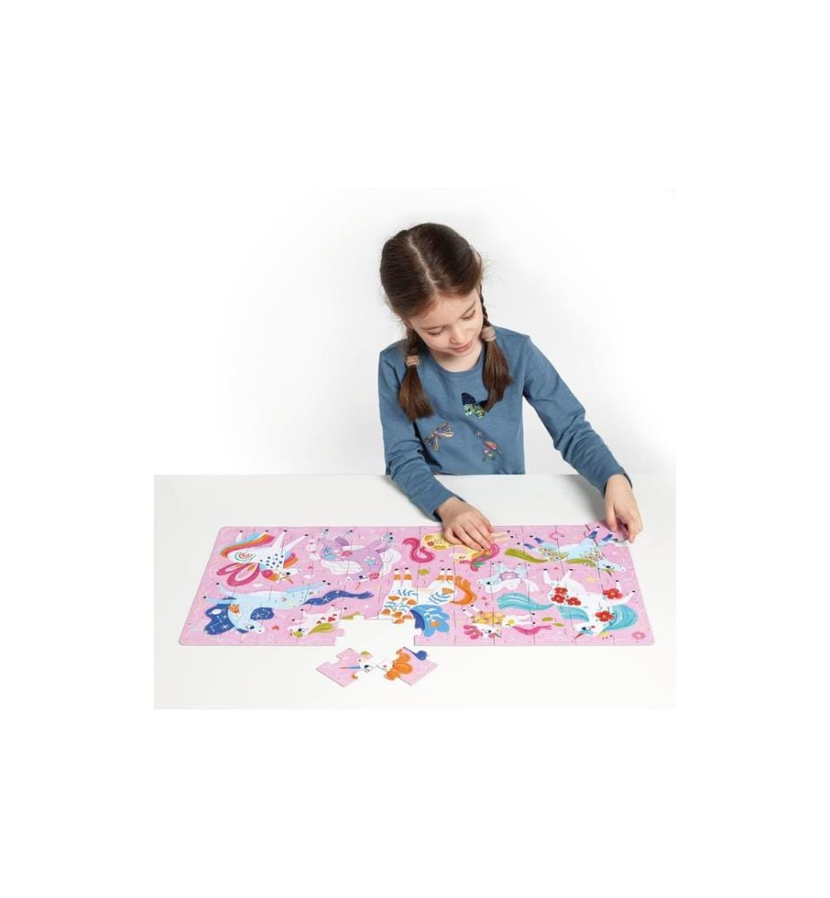 Banana Panda - Puzzle Ich liebe Einhörner Puzzle Pappe 60 Teile