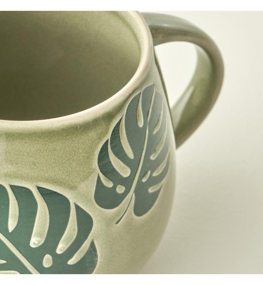 Tazza Luna in gres 510 cc - Verde