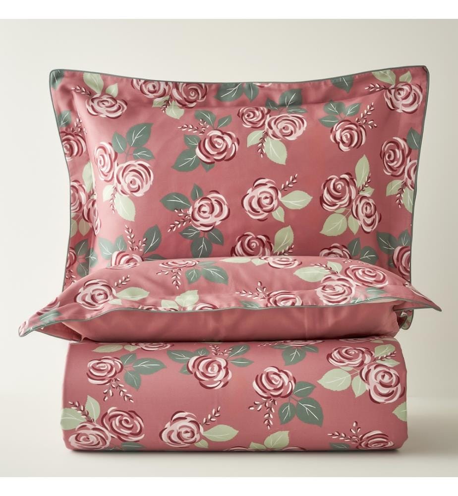 Housse de couette double Rose 200x220 cm - Bordeaux
