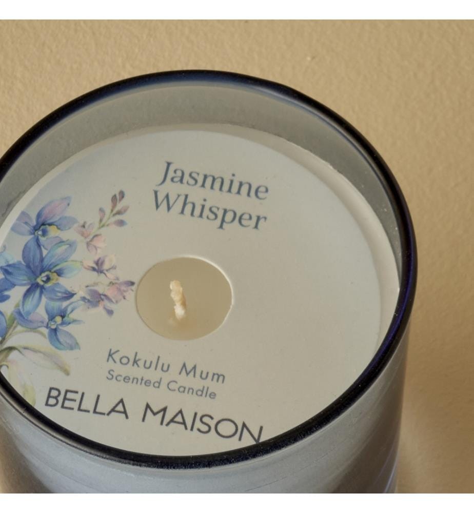 Jasmin Flüstern Duftkerze 120 gr - Blau