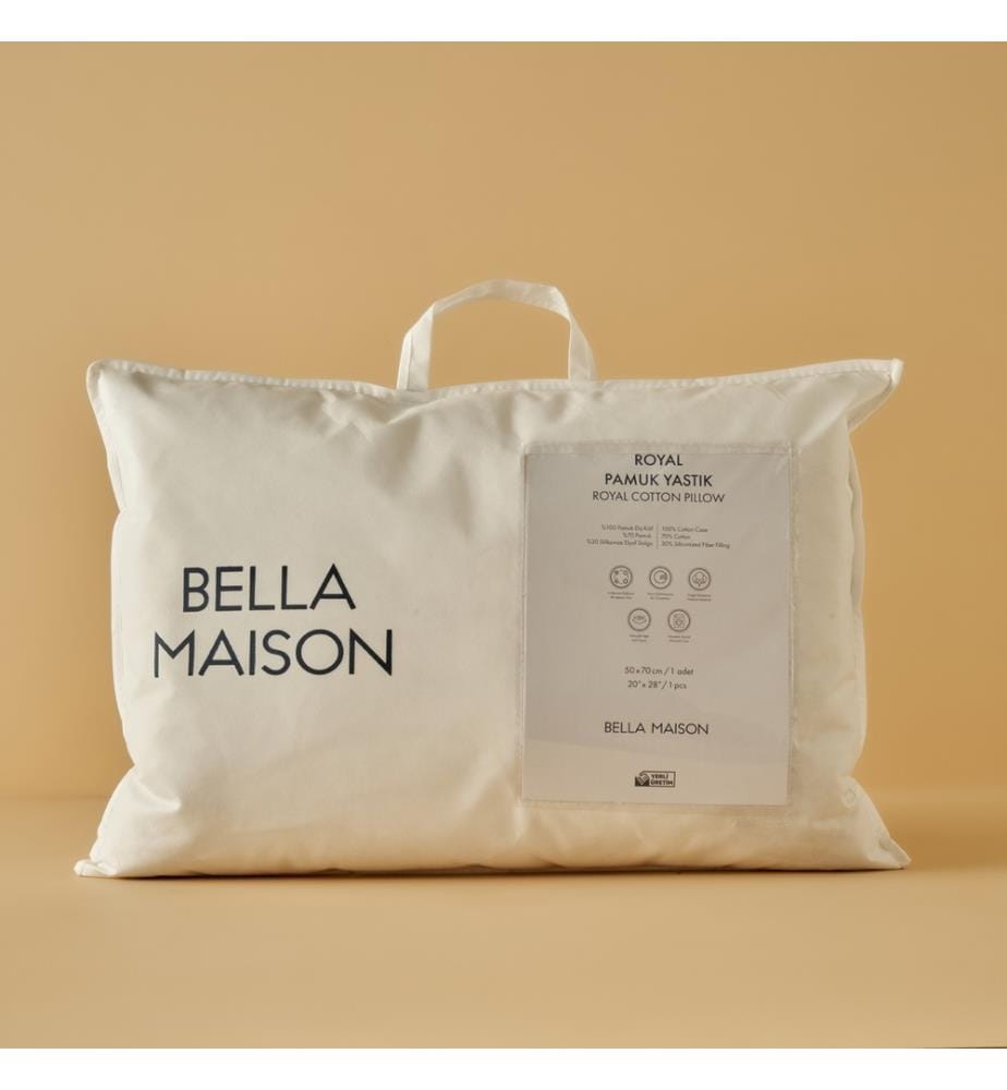 Cuscino in cotone Royal - Bianco