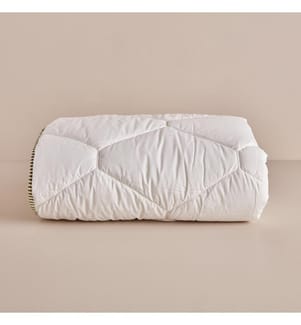 Bambus-Babybettdecke 95x145 cm - Weiss