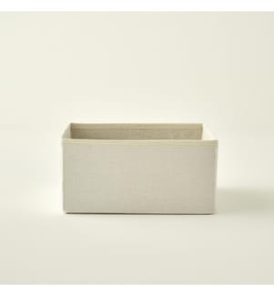 Panier organisateur pliable Ella 28x28x13 cm - Naturel