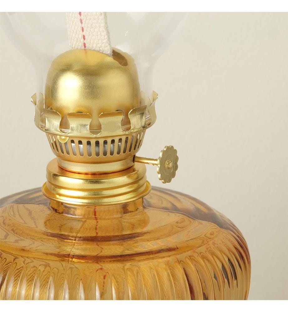 Lampada a gas d'epoca - Ambre
