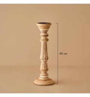 Esta candlestick 13.5x13.5x40 cm - Natural