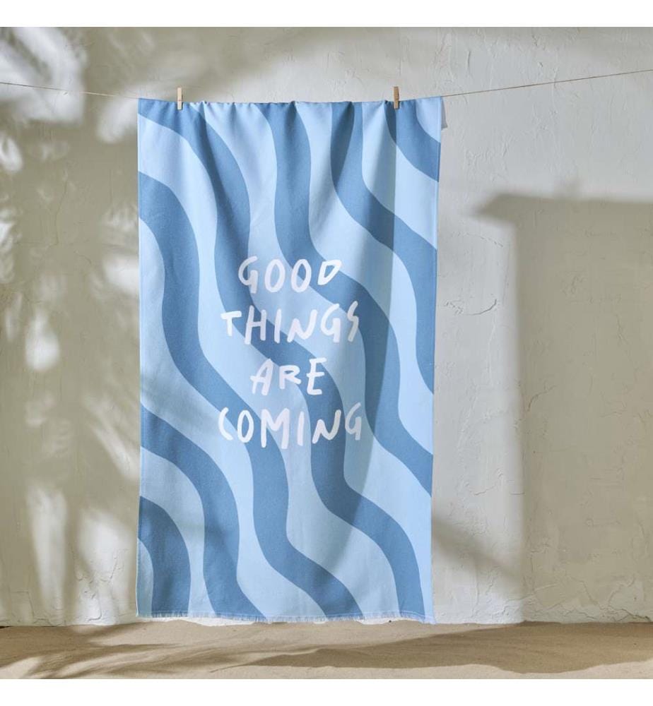 Serviette de plage Good Thing Are Coming - 90x150 cm