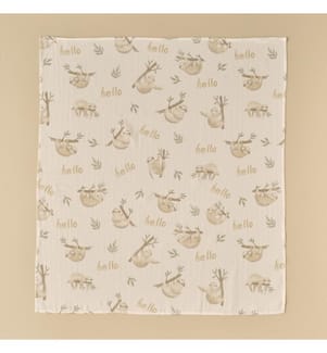 Sloth Musselin 90x100 cm - Beige
