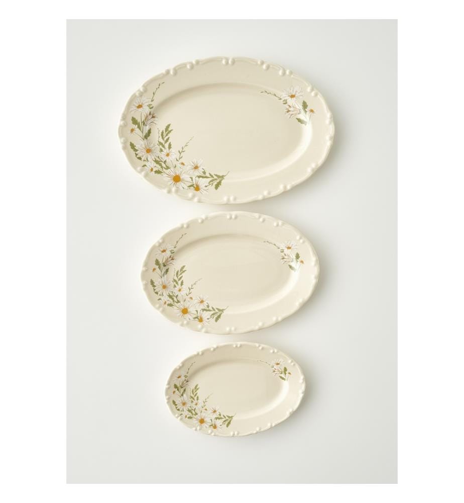 Piatto da portata Daisy - Ø20 cm - Crema