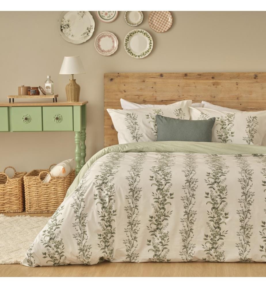 Copripiumino matrimoniale Julia 200x220 cm - Verde