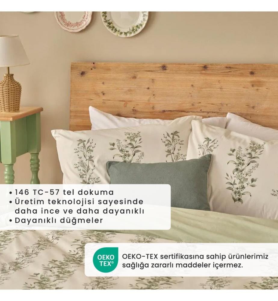 Copripiumino matrimoniale Julia 200x220 cm - Verde