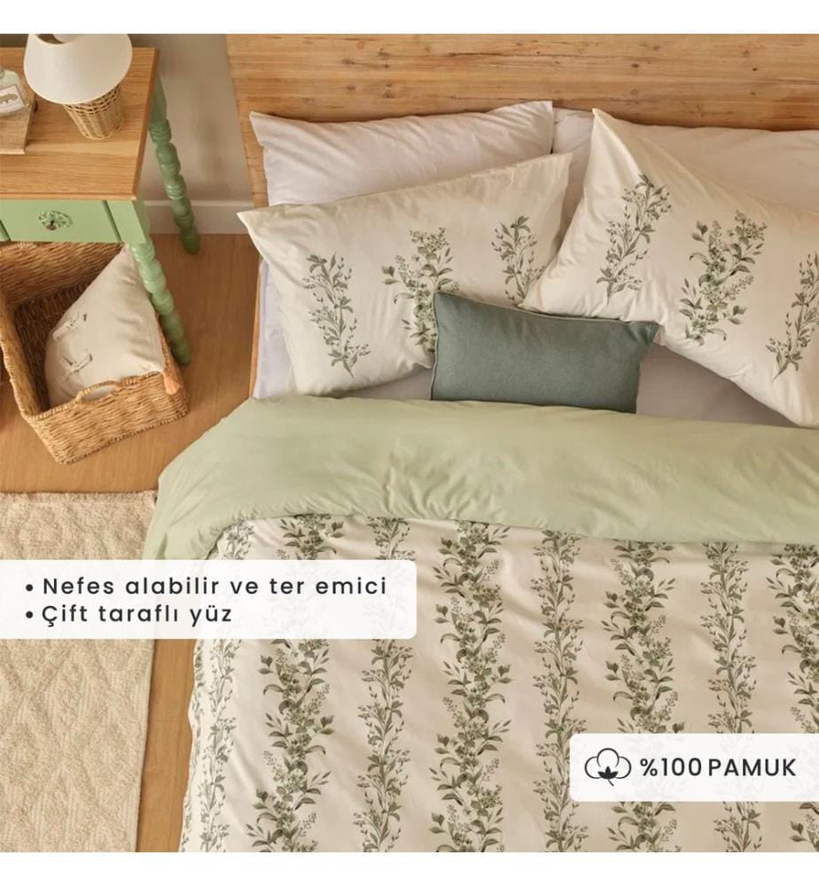 Copripiumino matrimoniale Julia 200x220 cm - Verde