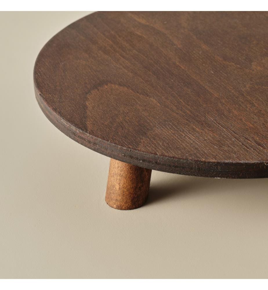 Aris footed serving plate 29 cm - Natural