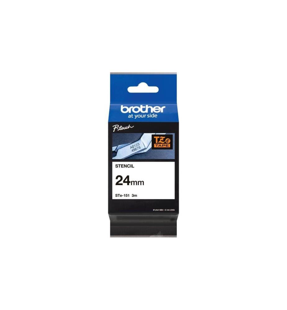 BROTHER - STE-151 Bande de stencil Noir sur Blanc