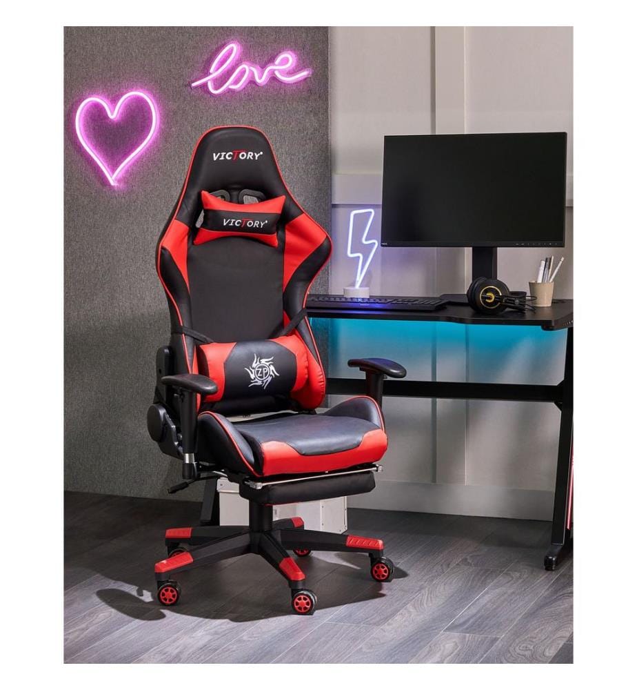 Gaming Stuhl VICTORY Kunstleder Rot