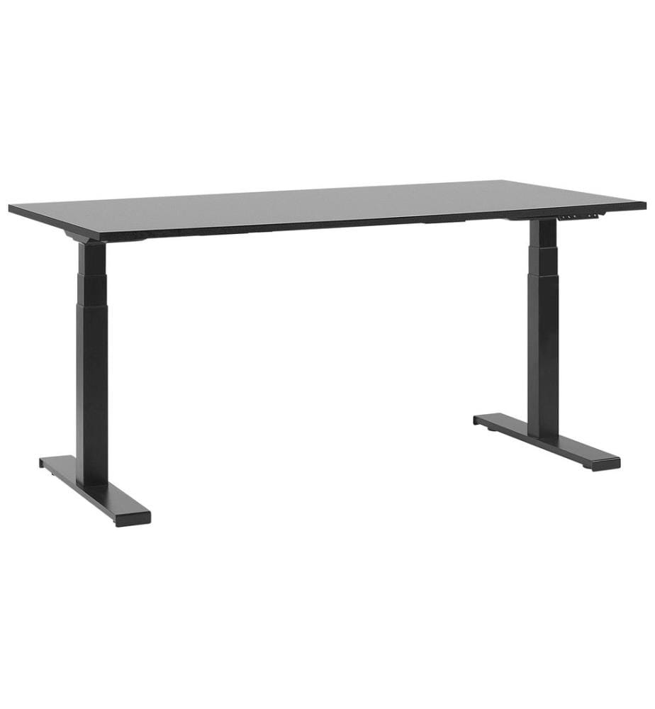 Bureau réglable en hauteur électriquement DESTIN II Noir 160 cm 72 cm