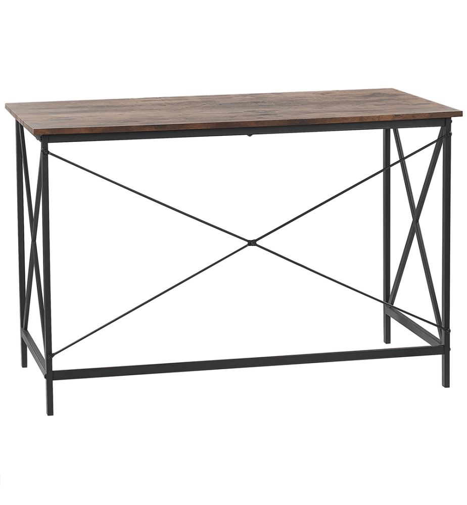 Table de bureau FUTON Marron foncé 115 cm 60 cm