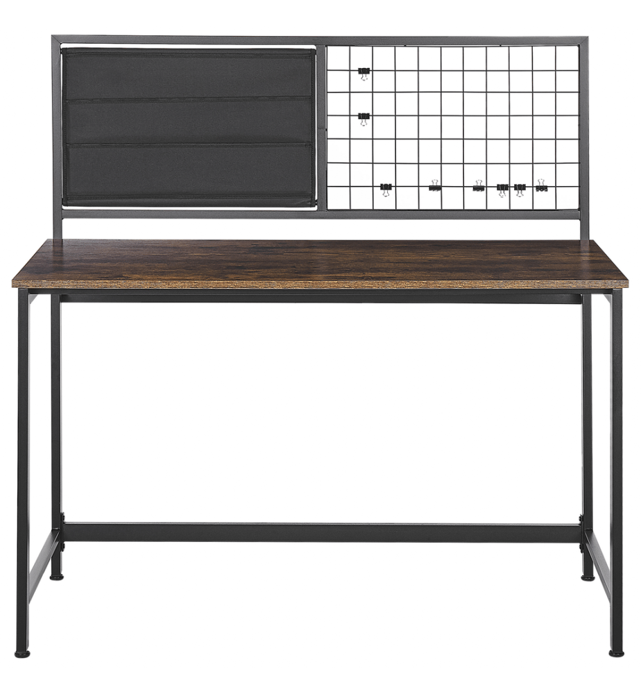 Bureau avec tableau de notes VINCE Noir 118 cm 60 cm