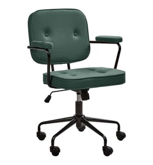 Chaise de bureau PAWNEE Tissu Vert foncé