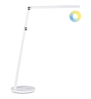 LED Schreibtischlampe DORADO mit Dimmer Metall Weiss