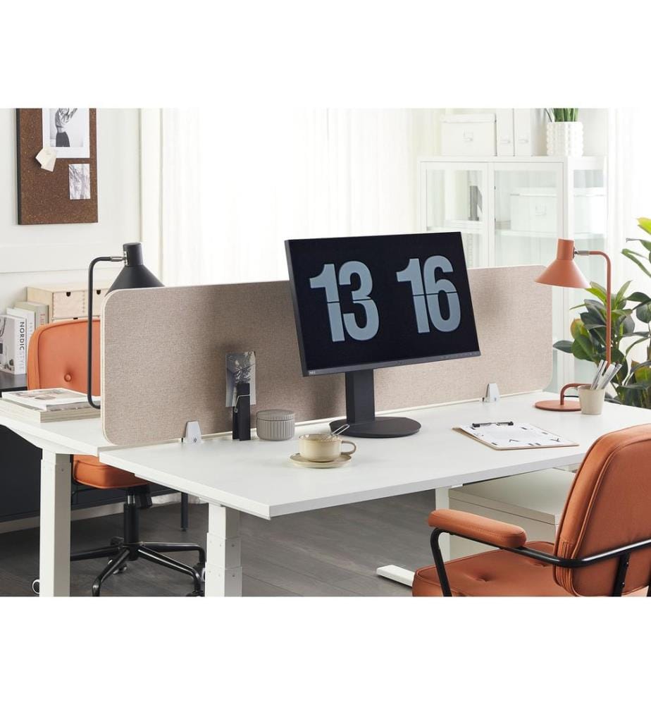 Divisorio da scrivania WALLY 160 x 40 cm Beige