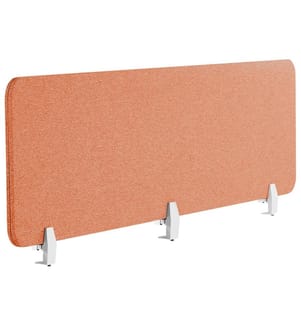 Divisorio da scrivania WALLY 180 x 40 cm Rosso chiaro
