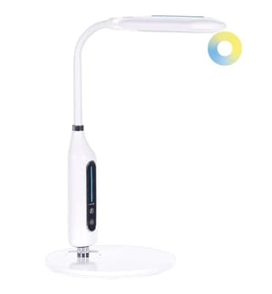 Lampada da scrivania a LED CYGNUS con dimmer Metallo Bianco