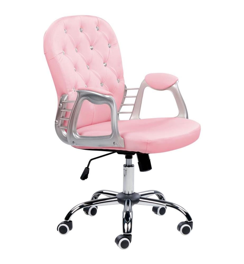 Chaise de bureau PRINCESS Cuir PU Rose