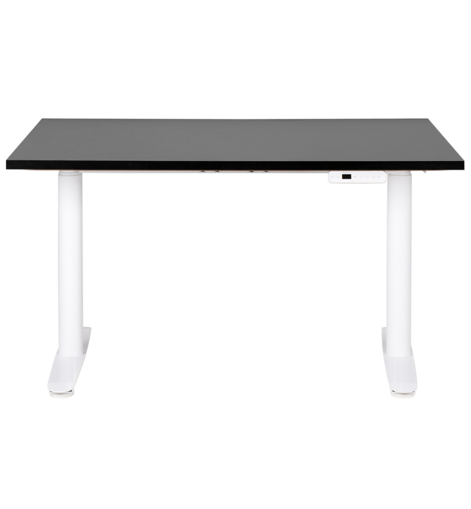 Bureau réglable en hauteur électriquement DESTINAS Noir/blanc 120 cm 72 cm
