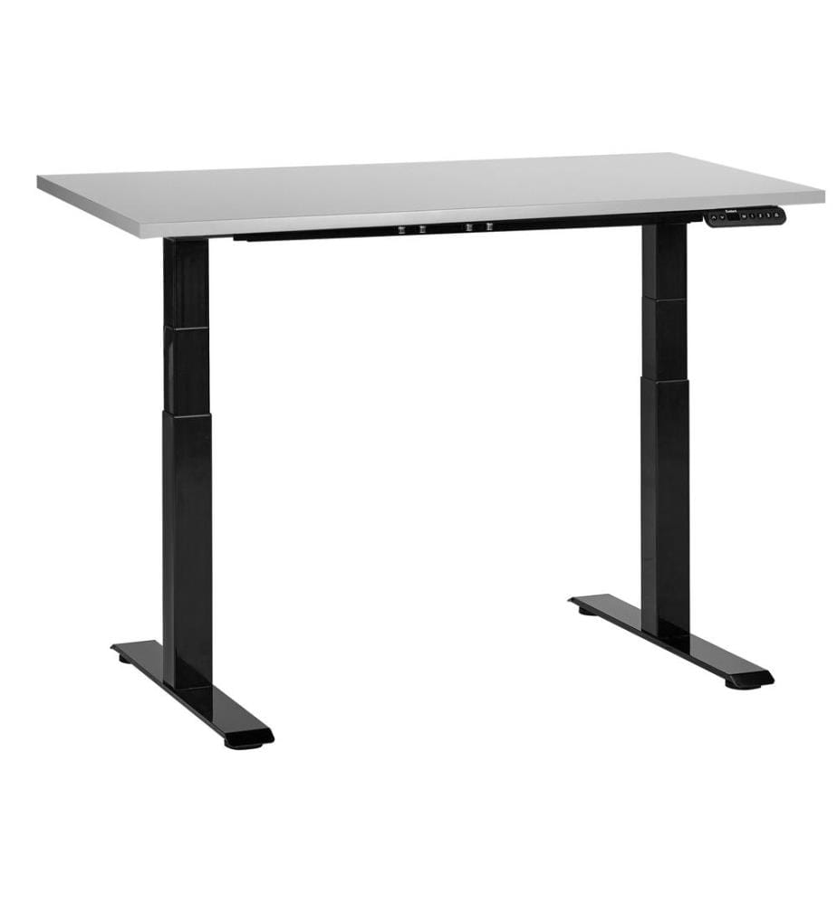 Bureau réglable en hauteur électriquement DESTINES Gris/noir 120 cm 72 cm